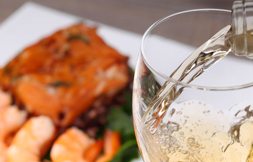 white wine ans shellfish
